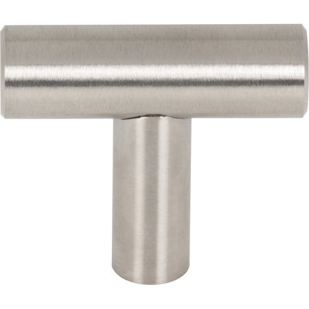 Elements By Hardware Resources 1-9/16" Overall Length Hollow Stainless Steel Naples Cabinet "T" Knob 39SS